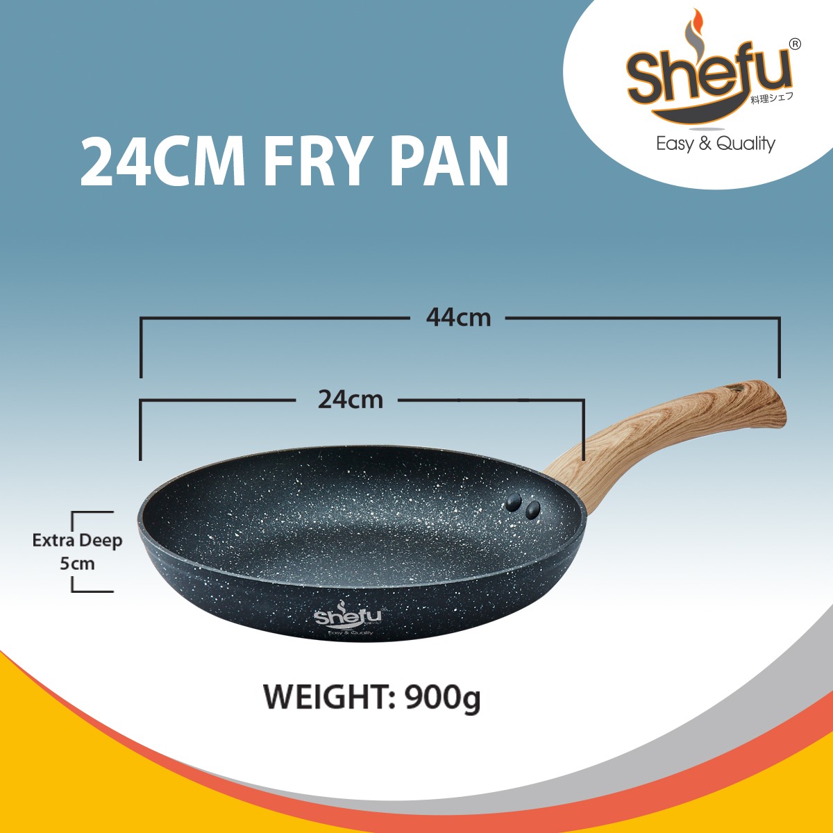 Shefu 24cm Energy Saving Deep Fry Pan