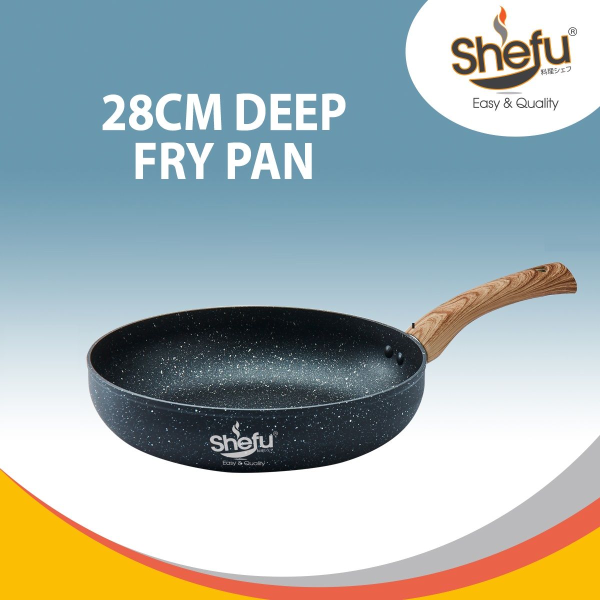 SHEFU 28cm Energy Saving Deep Fry Pan