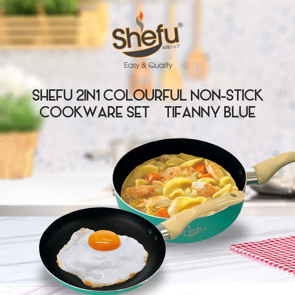 SHEFU 2-In-1 Non-Stick Fancy Cookware Set